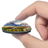 Grand Teton 42 Mile Road Wyoming USA 3D Fridge Magnet Crystal Glass