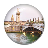 France Alexandre III Bridge Paris 3D Fridge Magnet Crystal Glass