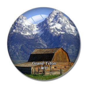 Grand Teton National Park Wyoming USA 3D Fridge Magnet Crystal Glass