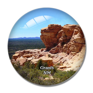 Grants El Malpais National Monument New Mexico USA 3D Fridge Magnet Crystal Glass