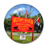 Green Cove Military Museum Florida USA 3D Fridge Magnet Crystal Glass