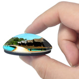 Maldives 3D Fridge Magnet Crystal Glass