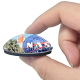 Greenbelt NASA Visitor Center Maryland USA 3D Fridge Magnet Crystal Glass