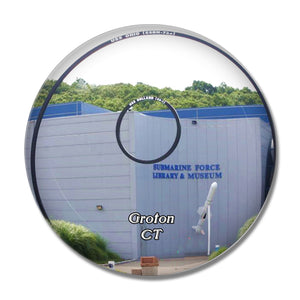 Groton Submarine Force Museum Groton Connecticut USA 3D Fridge Magnet Crystal Glass