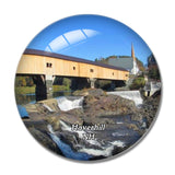 Haverhill Bridge New Hampshire USA 3D Fridge Magnet Crystal Glass