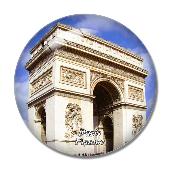 France Arc de Triomphe Paris 3D Fridge Magnet Crystal Glass