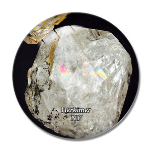 Herkimer Diamond Mines NY USA 3D Fridge Magnet Crystal Glass