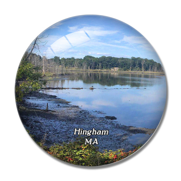 Hingham World's End Massachusetts USA 3D Fridge Magnet Crystal Glass