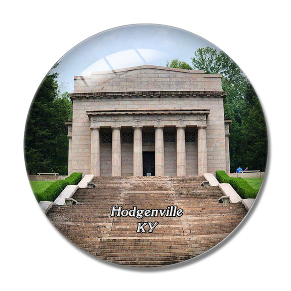 Hodgenville Lincoln Birthplace Kentucky USA 3D Fridge Magnet Crystal Glass