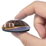 Honolulu Waikiki Beach Hawaii USA 3D Fridge Magnet Crystal Glass