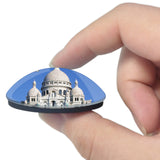 France Basilica of the Sacred Heart of Paris 3D Fridge Magnet Crystal Glass