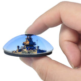 Houston Battleship Texas USA 3D Fridge Magnet Crystal Glass