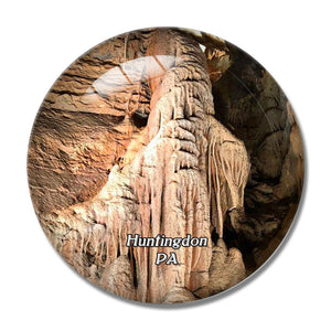 Huntingdon Lincoln Caverns Pennsylvania USA 3D Fridge Magnet Crystal Glass