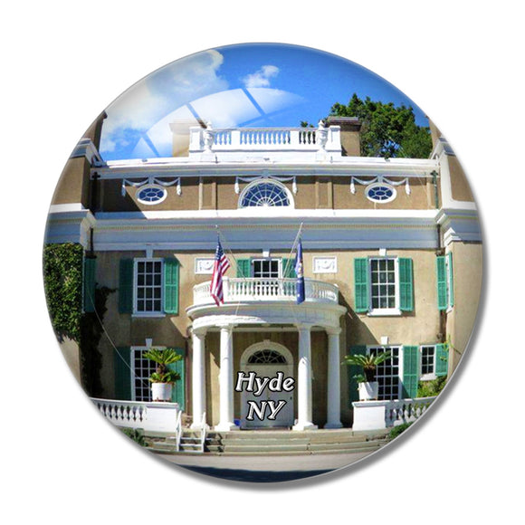 Hyde Park Franklin D. Roosevelt Museum NY USA 3D Fridge Magnet Crystal Glass