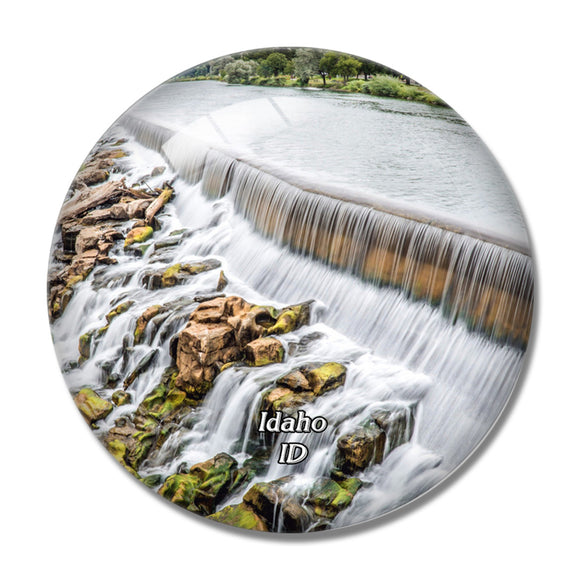 Idaho Falls USA 3D Fridge Magnet Crystal Glass