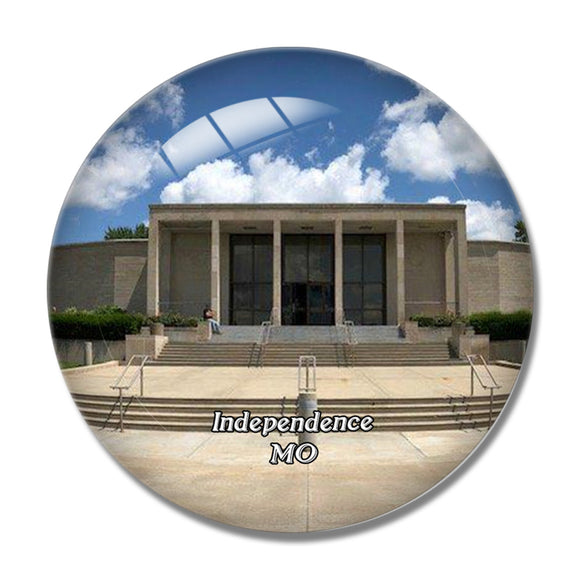 Independence Harry S. Truman Library and Museum Missouri USA 3D Fridge Magnet Crystal Glass