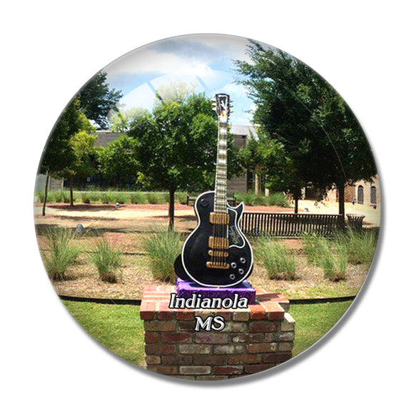 Indianola B.B. King Museum Mississippi USA 3D Fridge Magnet Crystal Glass