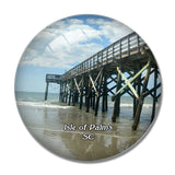 Isle of Palms Beach South Carolina USA 3D Fridge Magnet Crystal Glass