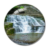 Ithaca Fall Park NY USA 3D Fridge Magnet Crystal Glass