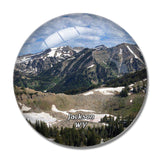 Jackson Rendezvous Mountain Wyoming USA 3D Fridge Magnet Crystal Glass