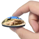 Jackson Wildlife Art Museum Wyoming USA 3D Fridge Magnet Crystal Glass