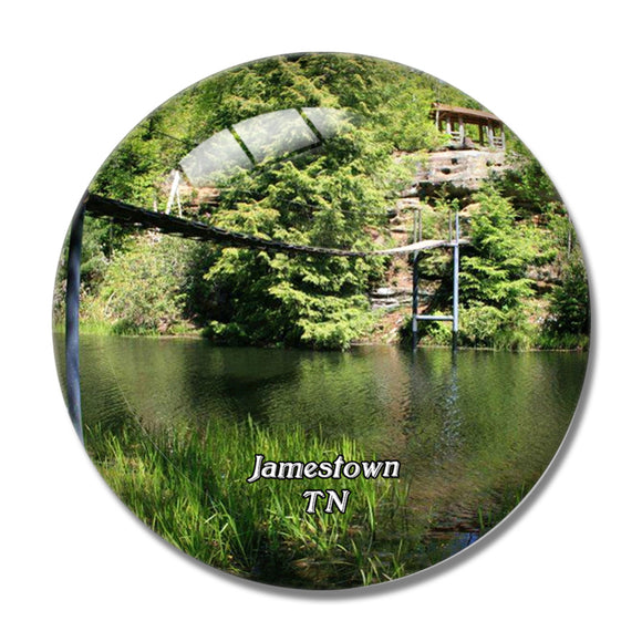 Jamestown Bridge Tennessee USA 3D Fridge Magnet Crystal Glass