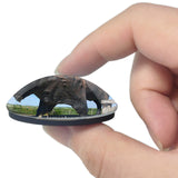 Jamestown Buffalo Museum North Dakota USA 3D Fridge Magnet Crystal Glass