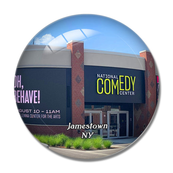 Jamestown Comedy Center NY USA 3D Fridge Magnet Crystal Glass