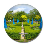 Janesville Rotary Gardens Wisconsin USA 3D Fridge Magnet Crystal Glass