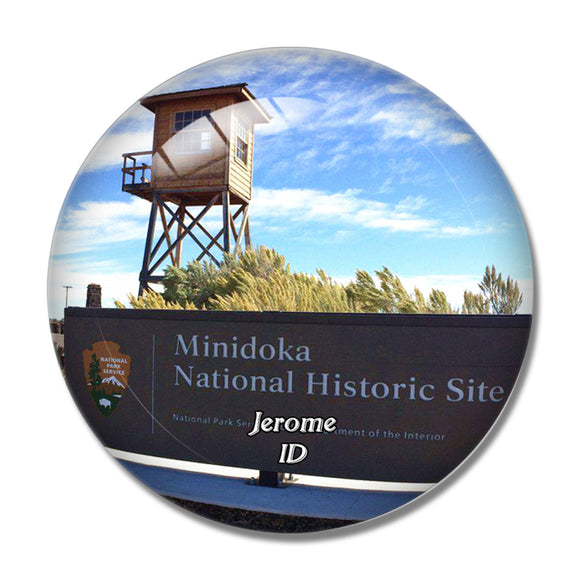 Jerome Minidoka National Park Idaho USA 3D Fridge Magnet Crystal Glass