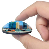 Jersey  New Jersey USA 3D Fridge Magnet Crystal Glass