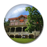 Jim Thorpe Asa Packer Mansion Pennsylvania USA 3D Fridge Magnet Crystal Glass