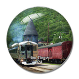 Jim Thorpe Railway Pennsylvania USA 3D Fridge Magnet Crystal Glass