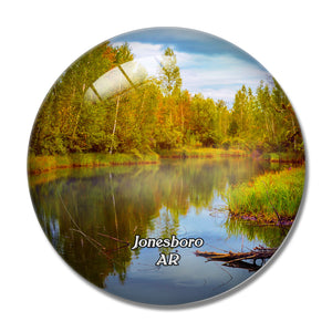 Jonesboro Forest Park Arkansas USA 3D Fridge Magnet Crystal Glass