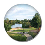 Kalamazoo Park Michigan USA 3D Fridge Magnet Crystal Glass