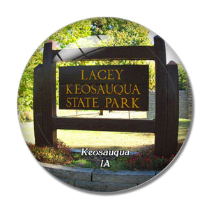 Keosauqua State Park Iowa USA 3D Fridge Magnet Crystal Glass