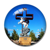 Kerrville Statue Texas USA 3D Fridge Magnet Crystal Glass