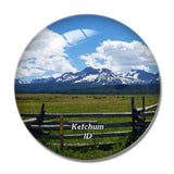 Ketchum Idaho USA 3D Fridge Magnet Crystal Glass