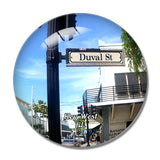 Key West Duval Street Florida USA 3D Fridge Magnet Crystal Glass
