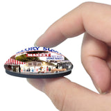 Key West Mallory Square Florida USA 3D Fridge Magnet Crystal Glass