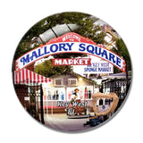 Key West Mallory Square Florida USA 3D Fridge Magnet Crystal Glass