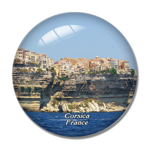 France Bonifacio Corsica 3D Fridge Magnet Crystal Glass