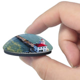 Lake Erie Lighthouse Ohio USA 3D Fridge Magnet Crystal Glass
