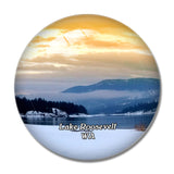 Lake Roosevelt Washington USA 3D Fridge Magnet Crystal Glass