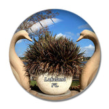 Lakeland Hollis Garden Florida USA 3D Fridge Magnet Crystal Glass