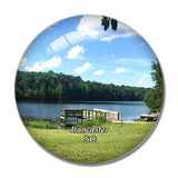 Lancaster Park South Carolina USA 3D Fridge Magnet Crystal Glass