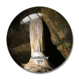 Lewisburg Caverns West Virginia USA 3D Fridge Magnet Crystal Glass