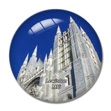 Lewiston Cathedral Maine USA 3D Fridge Magnet Crystal Glass