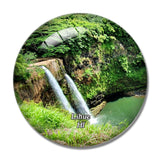 Lihue Wailua Falls Hawaii USA 3D Fridge Magnet Crystal Glass