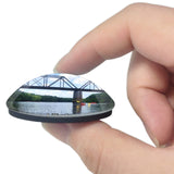 Lillington North Carolina USA 3D Fridge Magnet Crystal Glass